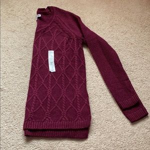 NWT maroon sweater